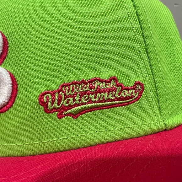 New Era x Big League Chew, 59Fifty Fitted Hat, Tampa Bay Rays, Watermelon - Picture 2 of 12